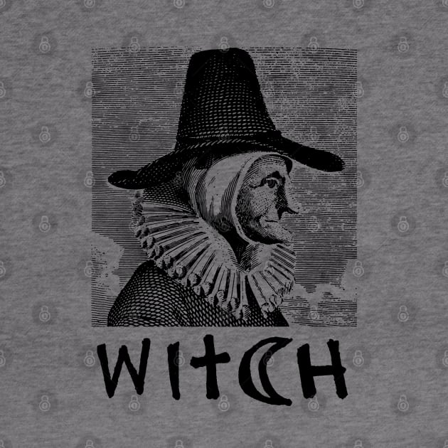 Witch Vintage Illustration / Wicca / Witchcraft / Pagan by DankFutura